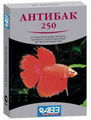 Антибак 250 (АВЗ) антибактериальный препарат для рыб