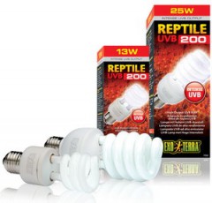 Exo Terra Reptile UVB200 компактная люминесцентная лампа